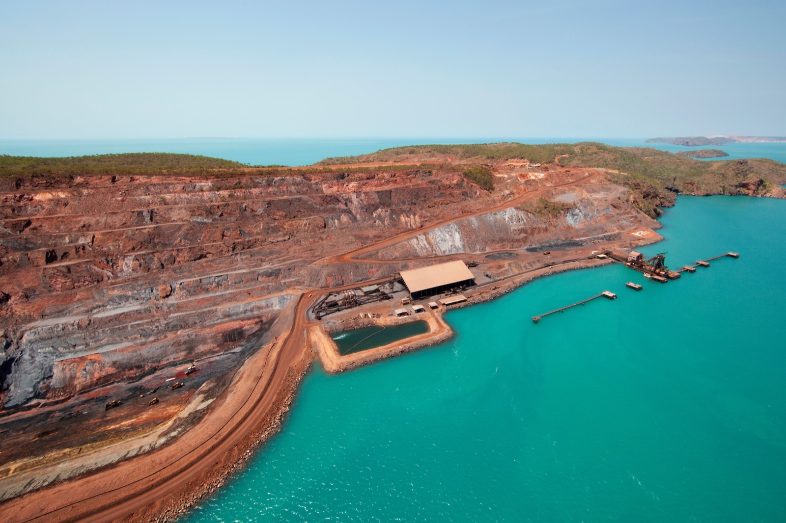 Aerial view of Cockatoo Island