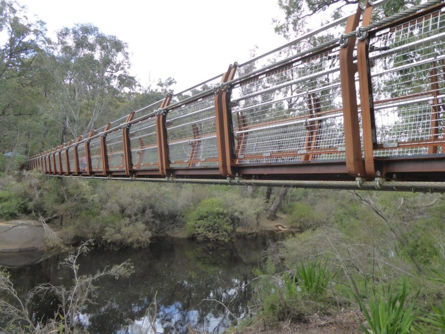 Collie River Pedestrian Suspension Bridge, photograph 3