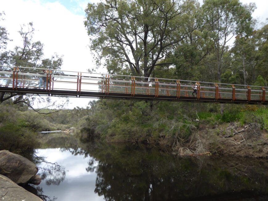 Collie River Pedestrian Suspension Bridge, photograph 4